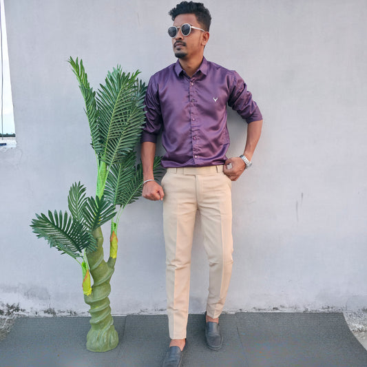 MFW Plain party wear Shirts and Polo Fit pant combo buy @599 only