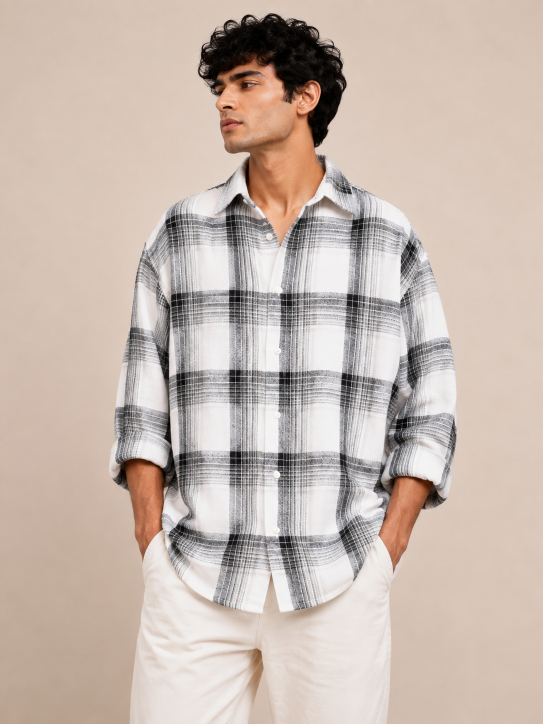 MFW checked Baggy shirts Single pcs @299 and Buy 4 pcs combo @999