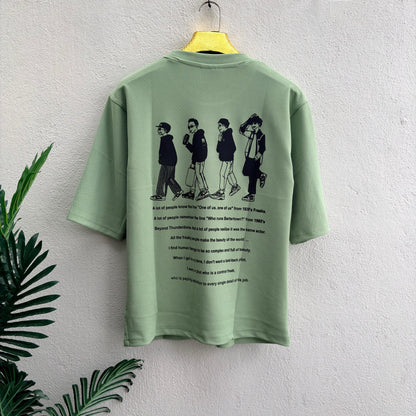 Freak design Round neck Front and back Printed droup shoulder Tshirt 1 pc @199 and 3 pcs @ 499