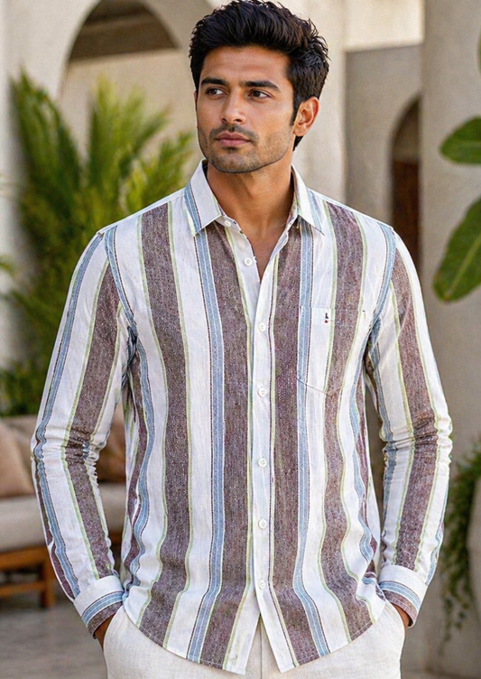 Mfw stripes full sleeve Shirts single pcs @299 and Buy 4 pcs combo @999