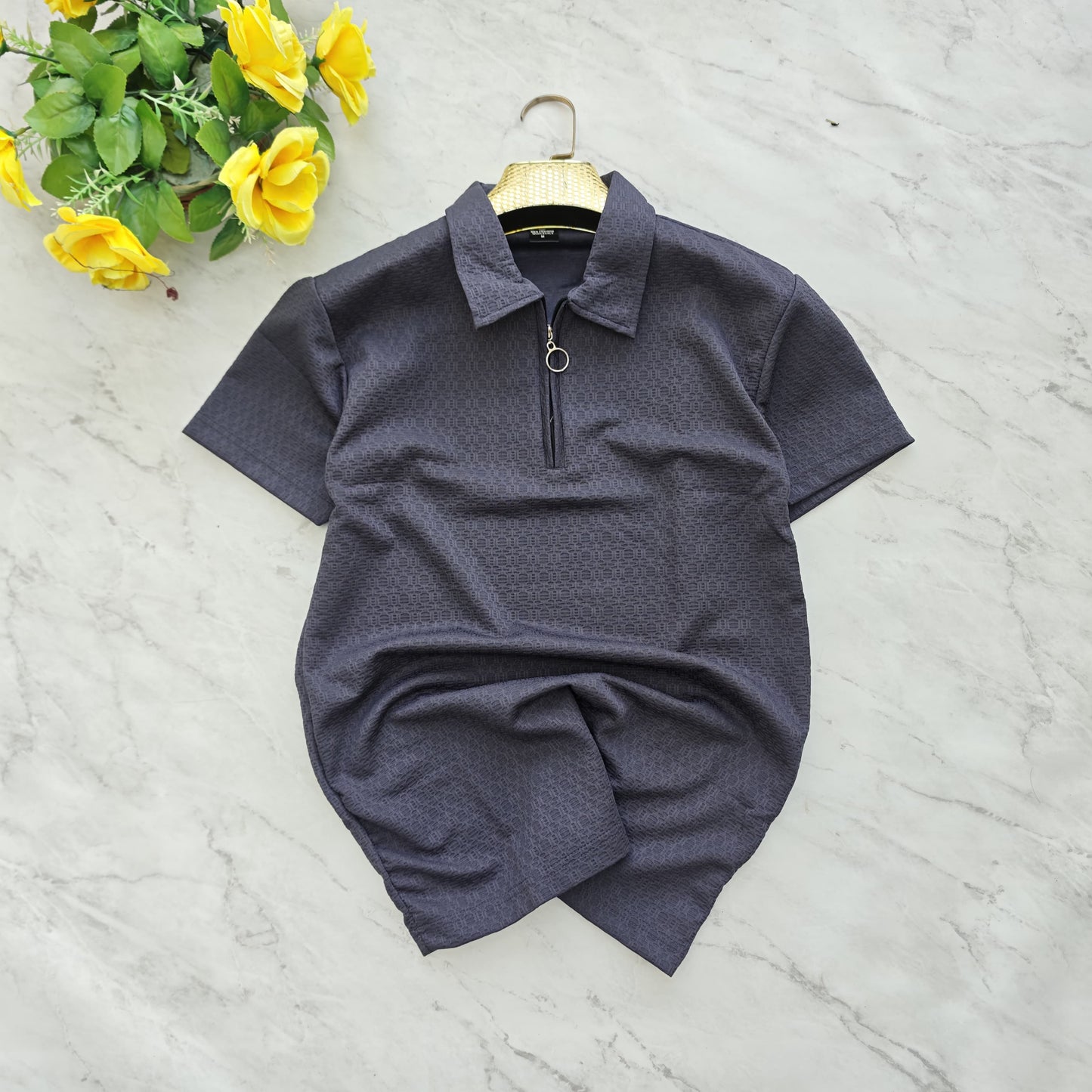 Mfw Half sleeve zipper Tshirt 1 pc @199 and 3 pcs @ 499
