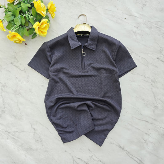 Mfw Half sleeve zipper Tshirt 1 pc @199 and 3 pcs @ 499