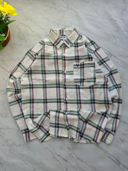 MFW Old money type full sleeve checked shirts Single pcs @299 and Buy 4 pcs combo @999
