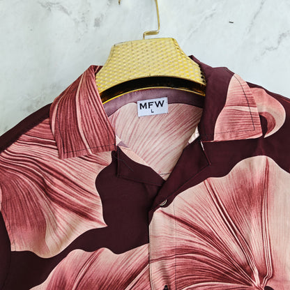 IMP viscose printed cuban collar shirts buy @250 rs only