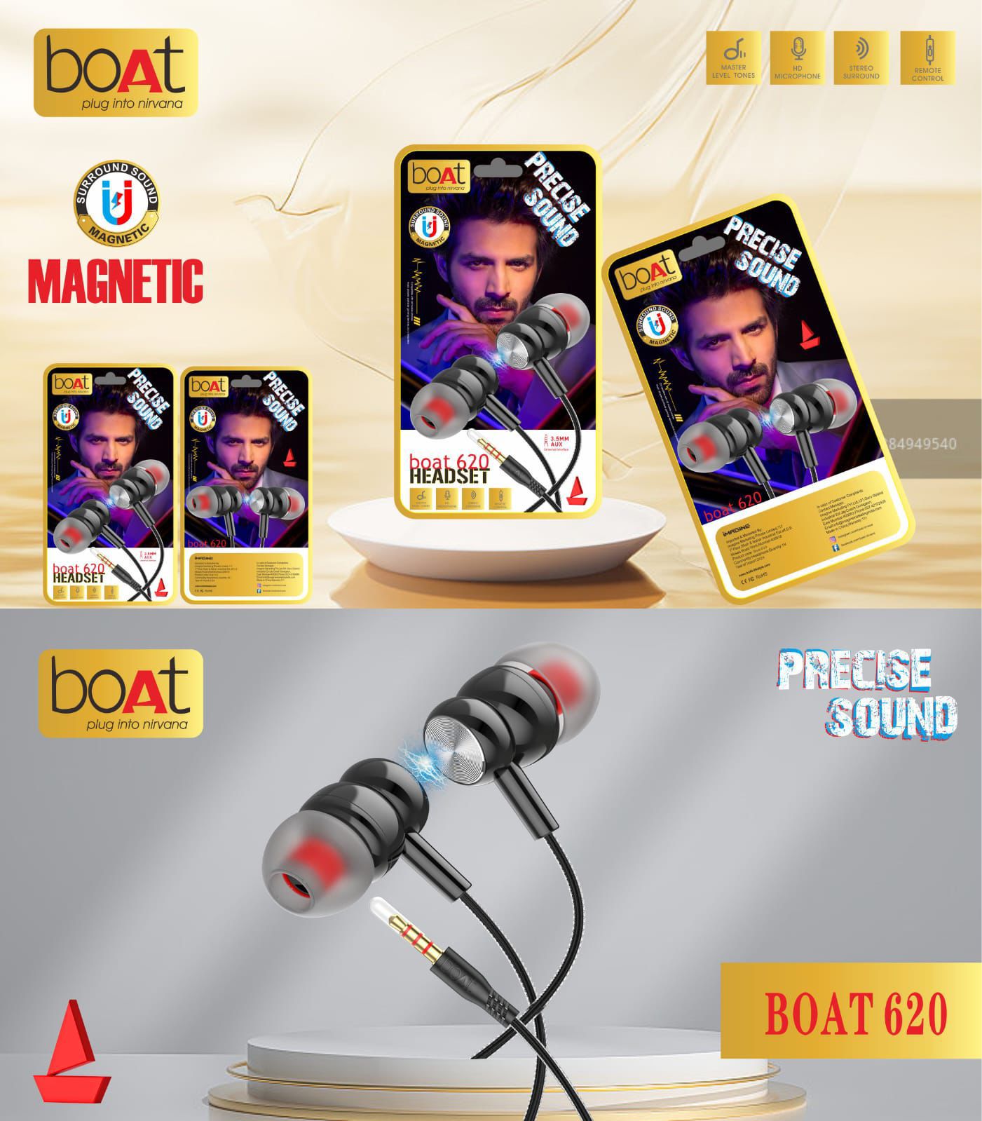 Boat Magnetic earphine Accessories