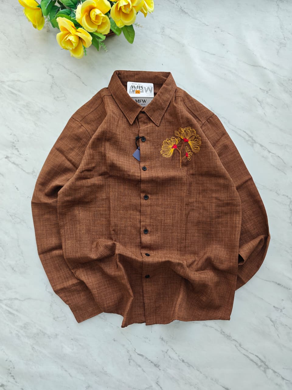 MFW Lenin embroidery work shirts Single pcs @299 and Buy 4 pcs combo @999