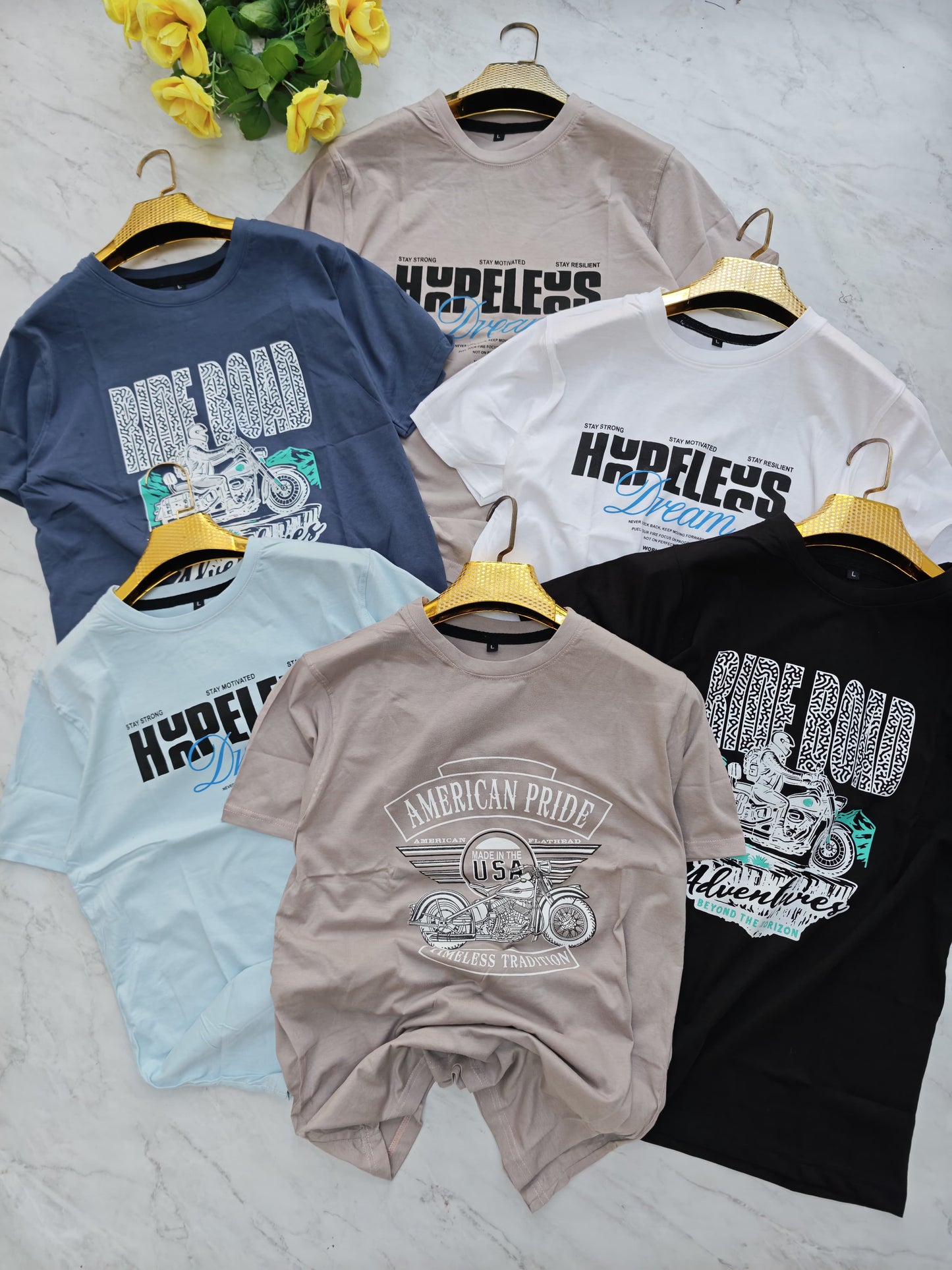 3 in 1 combo buy 3 pcs Random design CottonHalf sleeve tshirts buy 500 only(Read description before ordering)
