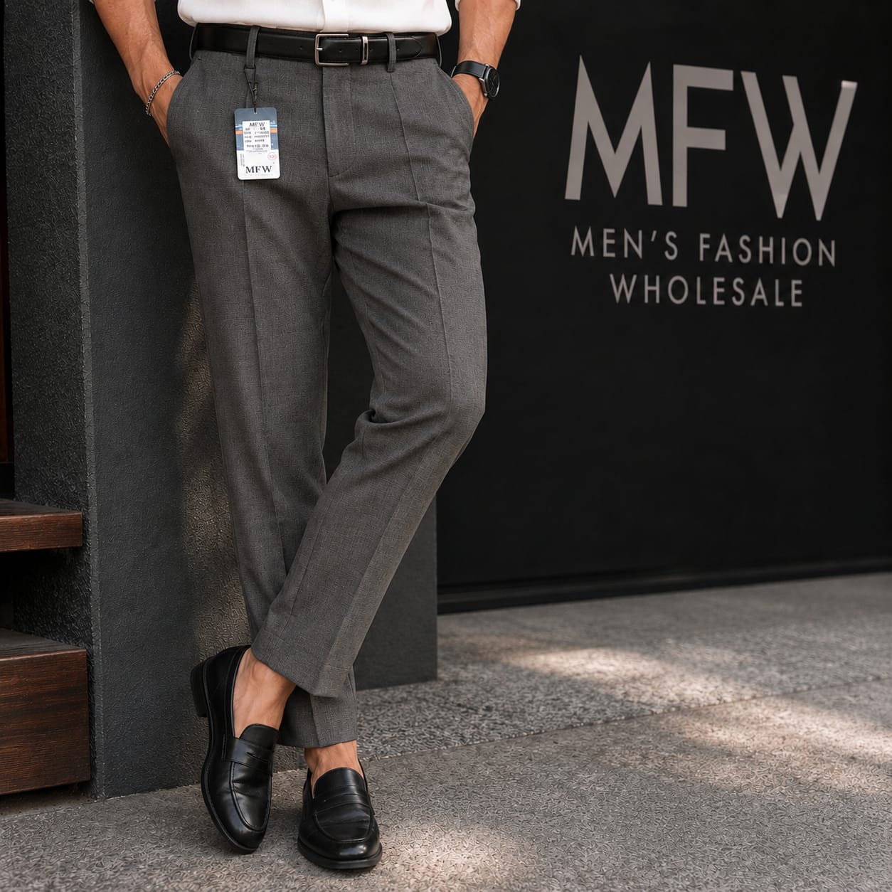 MFW Men's lenin textured polofit pants  buy 3 pant @ 1200 (dark green)