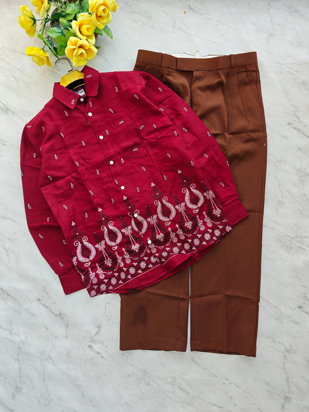 2 in 1 Combo MFW bottom printed shirts + Korean Baggy pant buy @600 rs only