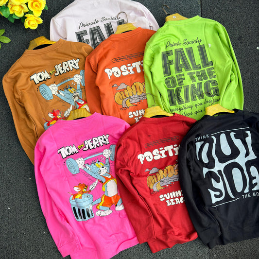 3 in 1 combo buy 3 pcs Random design printed full sleeve tshirt buy 500 only