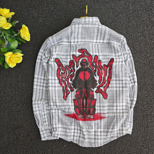 Men's Double pocket  baggy Back printed shirt single pcs @350 and Buy 3 pc combo @999