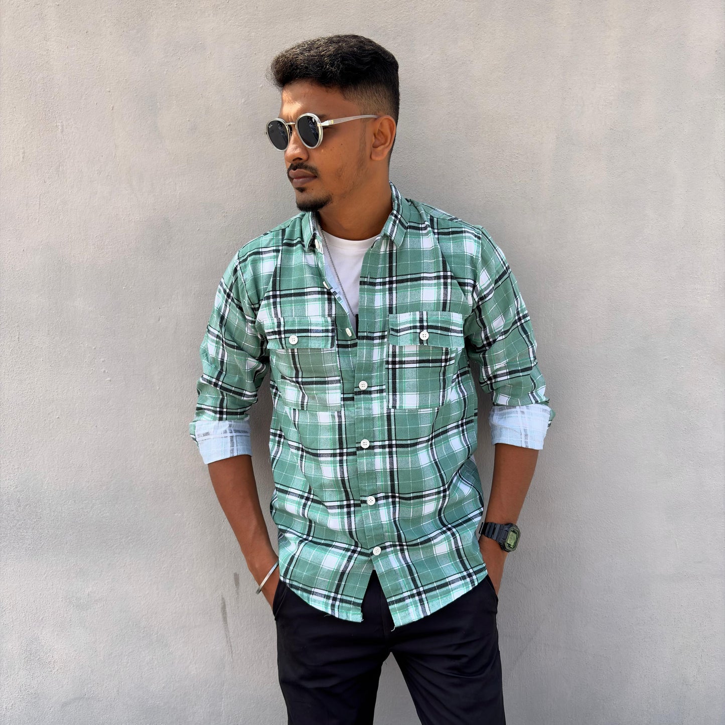 Men's Full sleeve Double pocket Shirts Shirts single pcs @299 and Buy 4 pcs combo @999