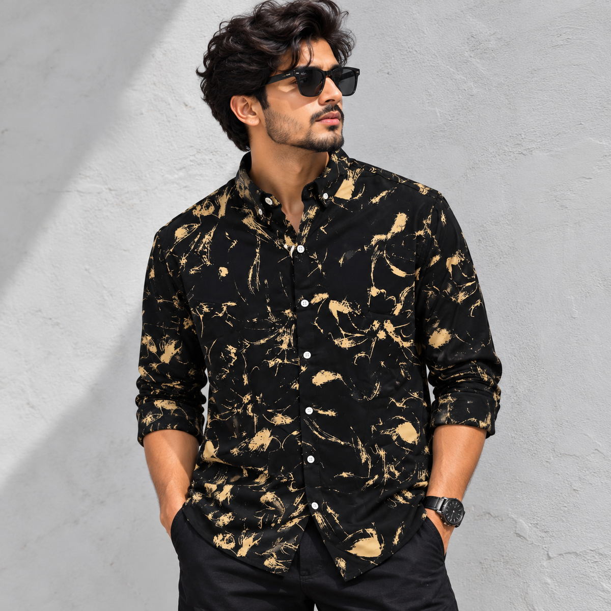 MFW viscose full sleeve printed shirts Single pcs @299 and Buy 4 pcs combo @999