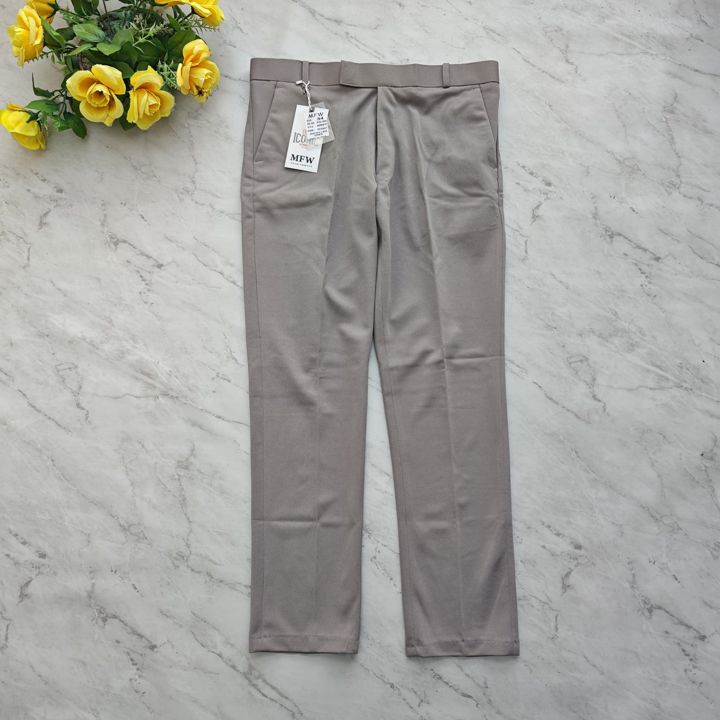 3 in 1 combo Mfw brand Penut fabric polofit pants buy 3 pcs combo @999(Black+white+ grey)