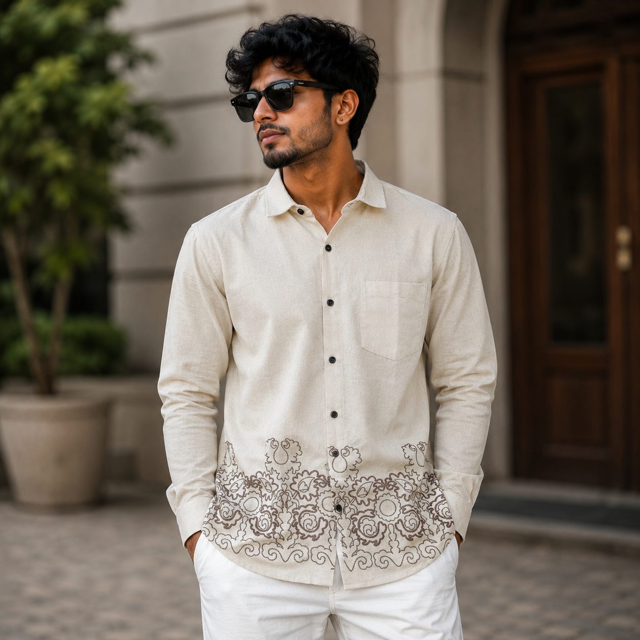 Men's bottom embroidery single pcs @350 and Buy 3 pc combo @999