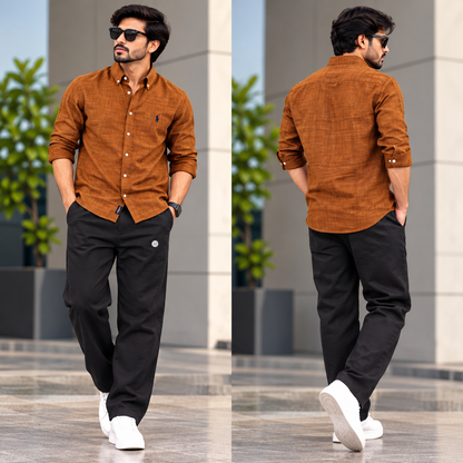 2 in 1 Combo MFW Lenin shirts + lenin relax fit pant buy @500 rs only