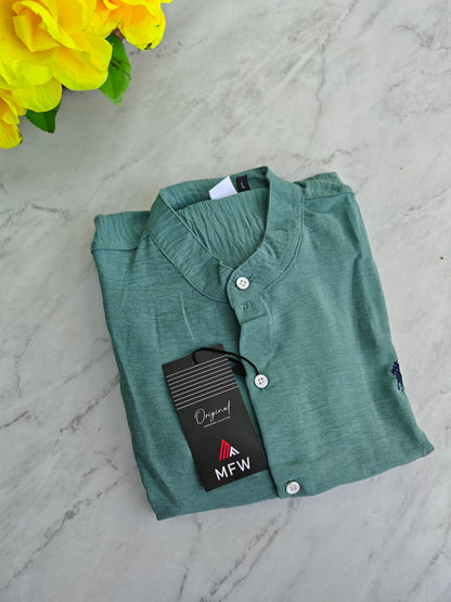 MFW Chinese collar crush lenin full sleeve shirts Single pcs @299 and Buy 4 pcs combo @999