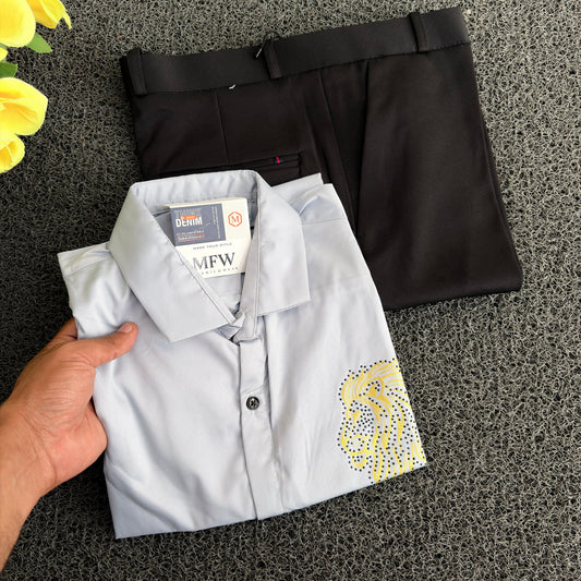 2 in 1 combo stone work party wear shirts + shine polo fit combo buy @550 rs only