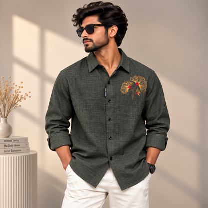 MFW Lenin embroidery work shirts Single pcs @299 and Buy 4 pcs combo @999