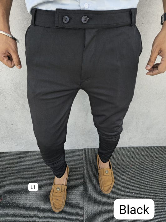 Lycra formal pant buy 4 pcs combo @999 (black color)