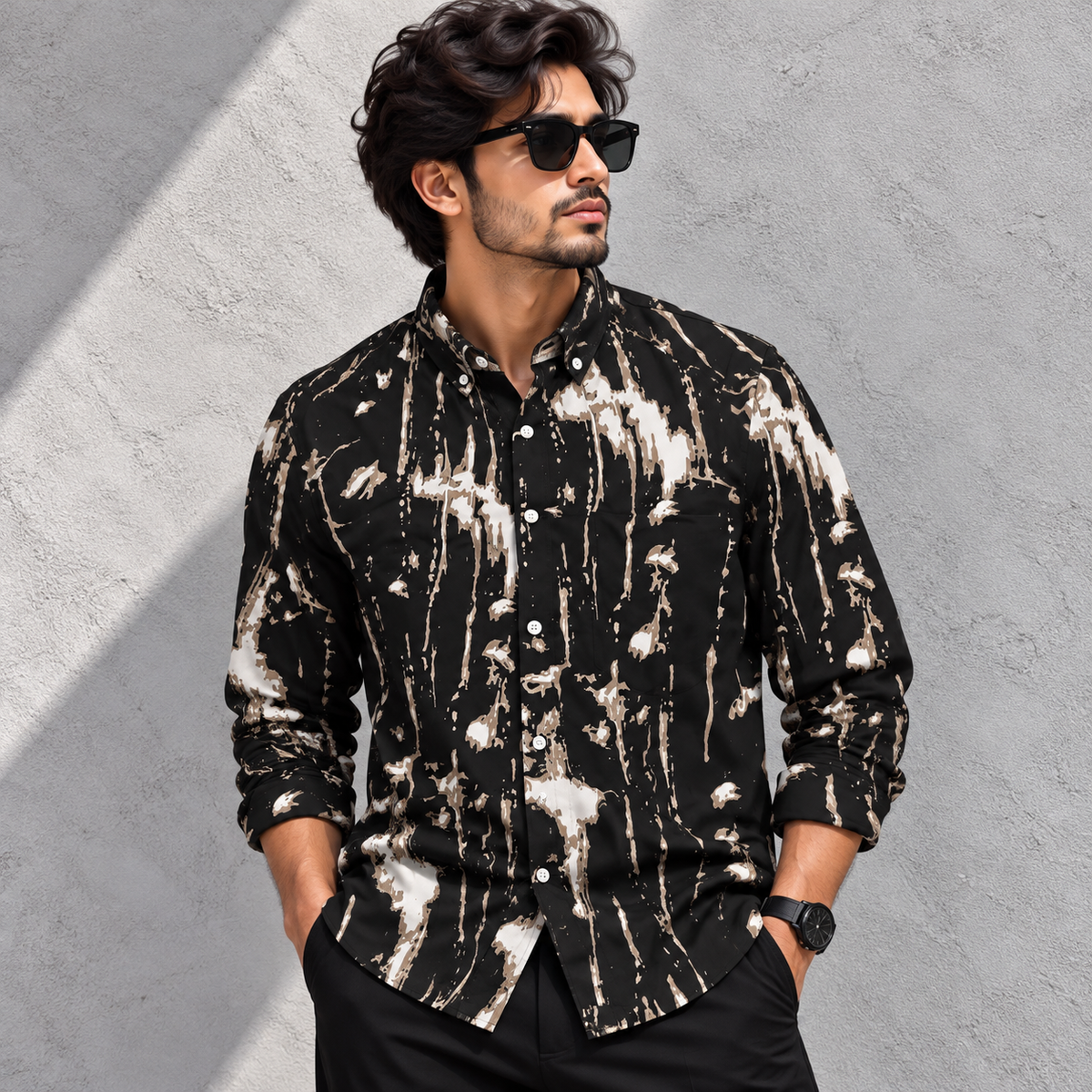 MFW viscose full sleeve printed shirts Single pcs @299 and Buy 4 pcs combo @999