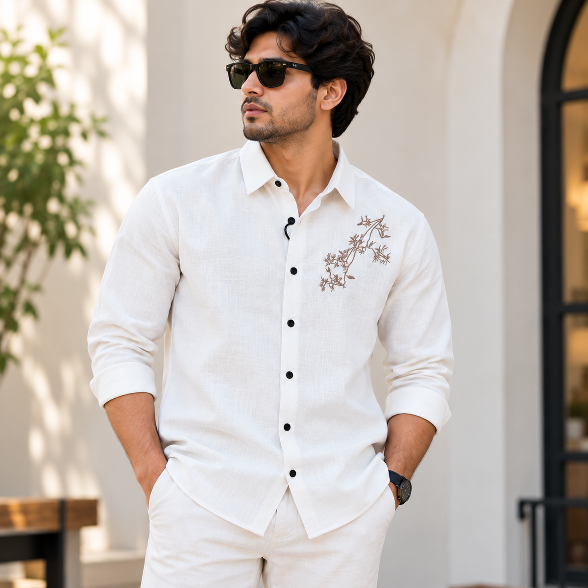 MFW Lenin embroidery work shirts Single pcs @299 and Buy 4 pcs combo @999