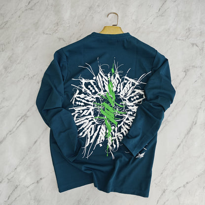Mfw Full sleeve Front and back printed Tshirt 1 pc @199 and 3 pcs @ 499