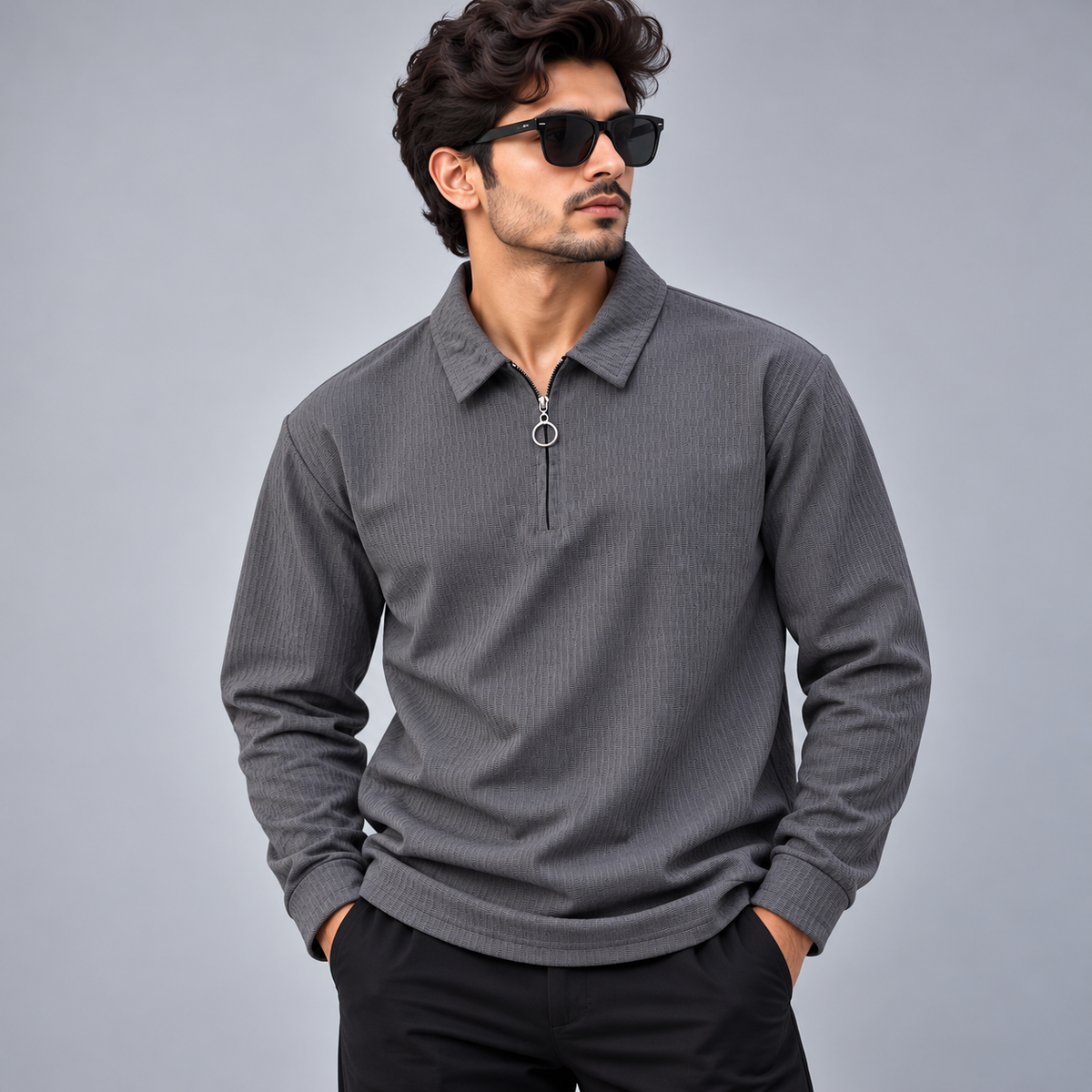 MFW  full sleeve Zipper  Tshirt 1 pc @199 and 3 pcs @ 499