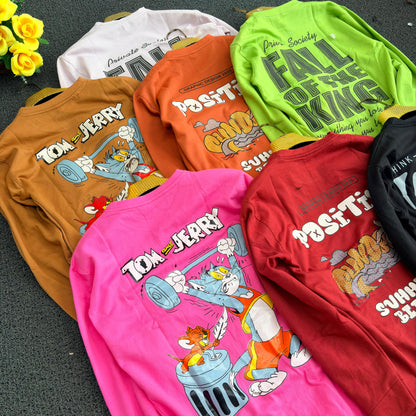 3 in 1 combo buy 3 pcs Random design printed full sleeve tshirt buy 500 only