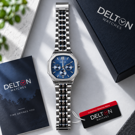 MFW octagon style stainless Steel watch Buy @200rs (blue)