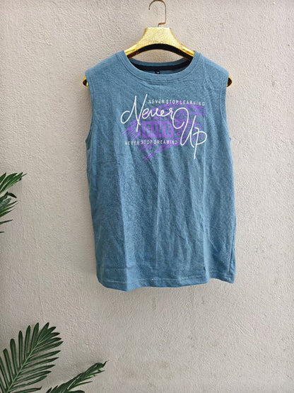 Random design Cotton Tank top sleeveless tshirt buy @150 rs only