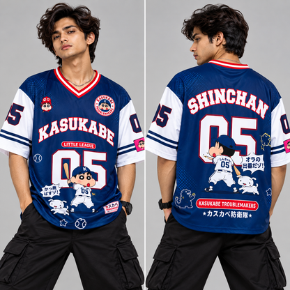V-Neck Rib type anime printed jersey tshirts buy@250 rs only