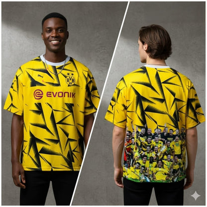 Half sleeve front and back printed football jersey buy @200