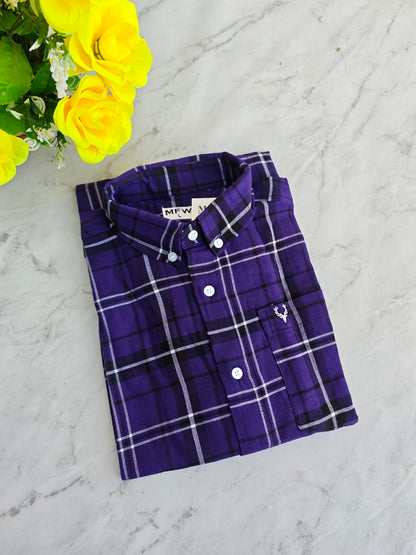 MFW Old money type full sleeve checked shirts Single pcs @299 and Buy 4 pcs combo @999