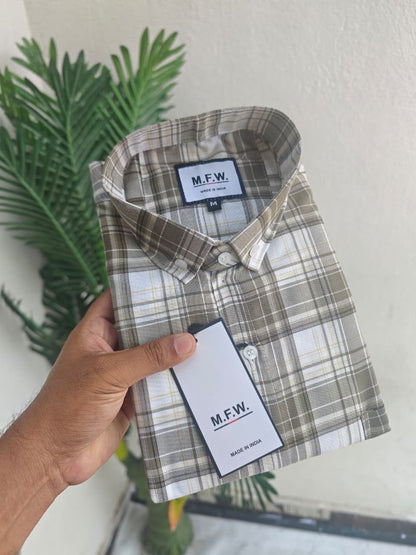 MFW Old money type Oxford Checked shirts Single pcs @299 and Buy 4 pcs combo @999
