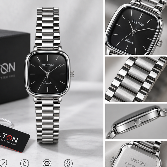 MFW Square style stainless Steel watch Buy @200rs