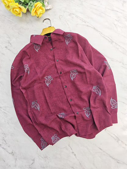 Mfw Lenin embroidery full sleeve shirts buy @300 rs only (D2)