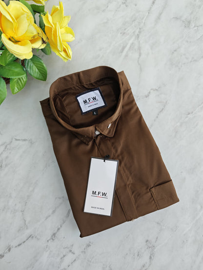 shirts Single pcs @299 and Buy 4 pcs combo @999 (COFFEE)