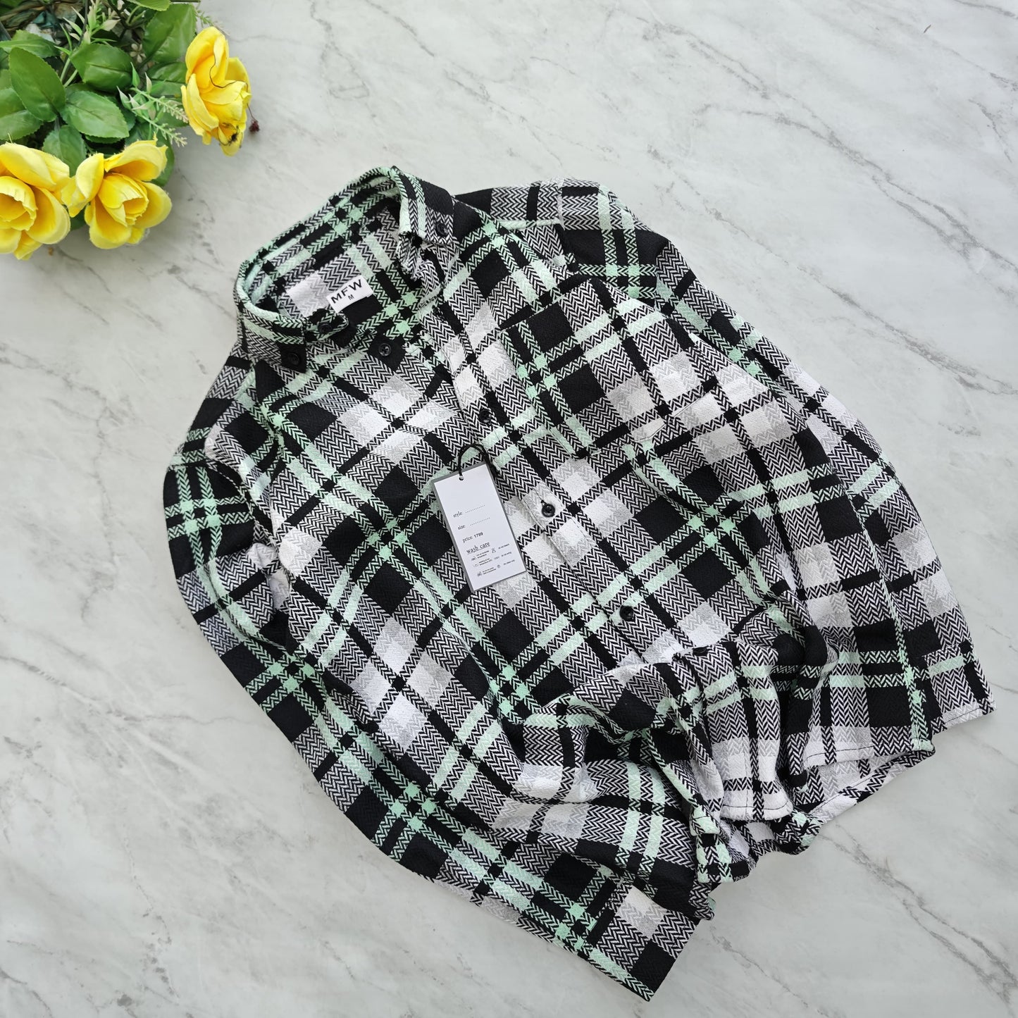 MFW Old money type korean weaving Full sleeve shirts Single pcs @299 and Buy 4 pcs combo @999(Green)