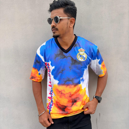 V Neck Drop shoulder Football jersey buy 3 pcs @499 and 1 pcs @199