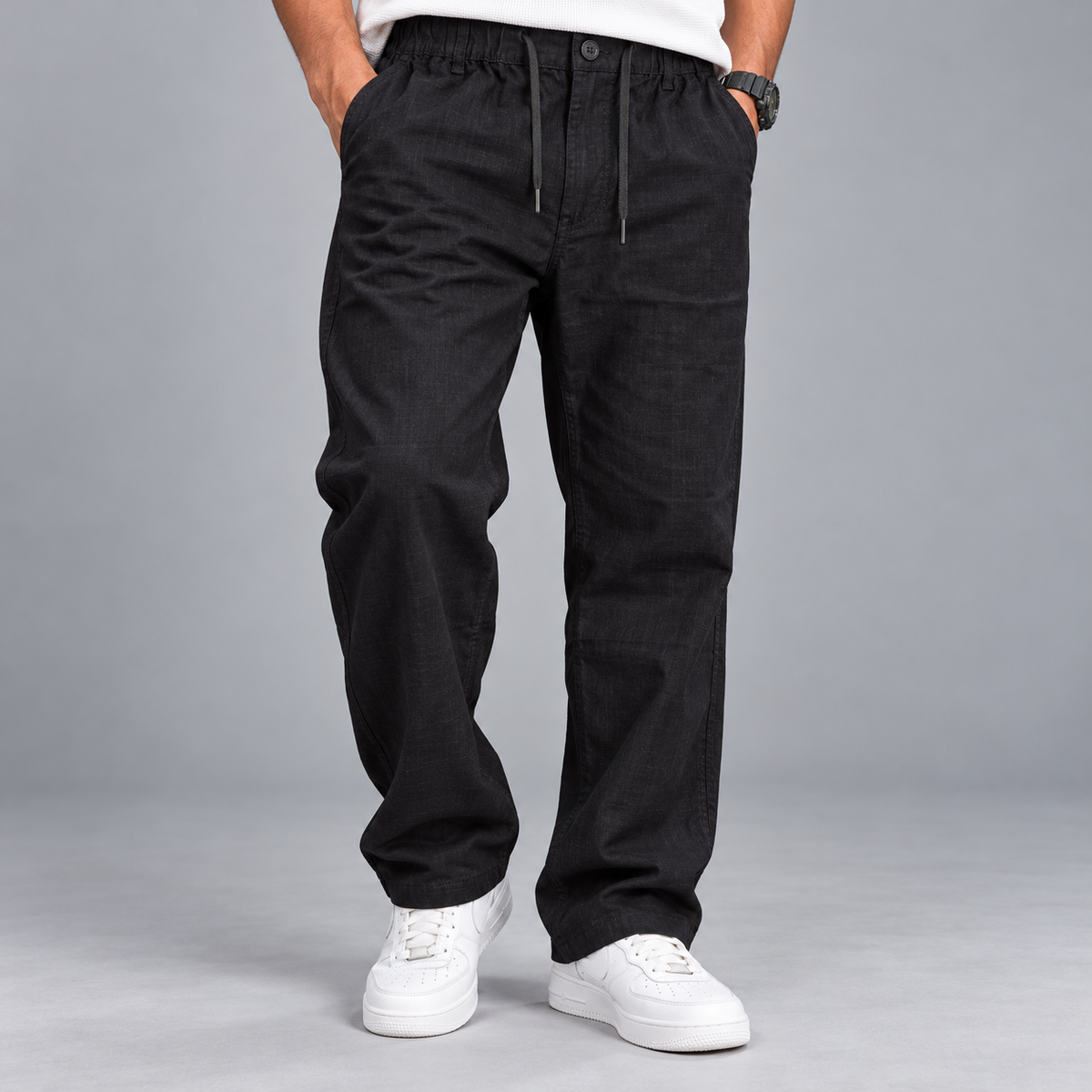 Mfw lenin relax fit pants buy 3 pant @ 1200[Black]