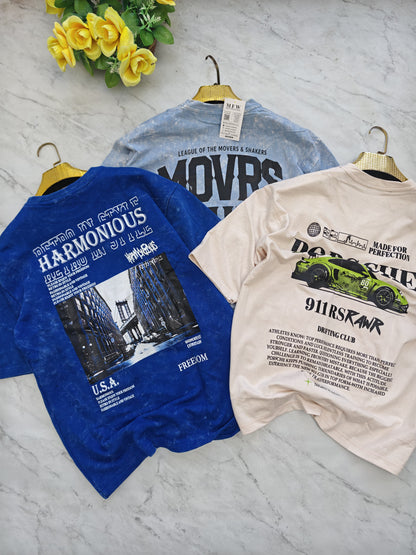 3 in 1 combo buy 3 pcs Random design Acid wash tshirts buy 500 only(Read description before ordering)