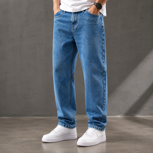 MFW plain mom fit jeans pant single pcs @350 and Buy 3 pc combo @999[Mid Blue]