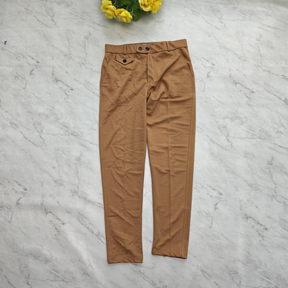 Semi Gurkha type Lycra formal pant buy 4 pcs combo @999