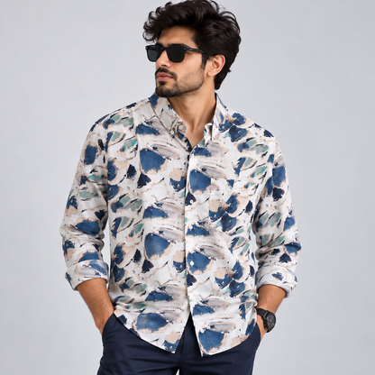 MFW viscose full sleeve printed shirts Single pcs @299 and Buy 4 pcs combo @999 [New]