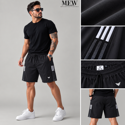NS 3 line shorts buy 3 pcs @499 and 1 pcs @199 [Black ]