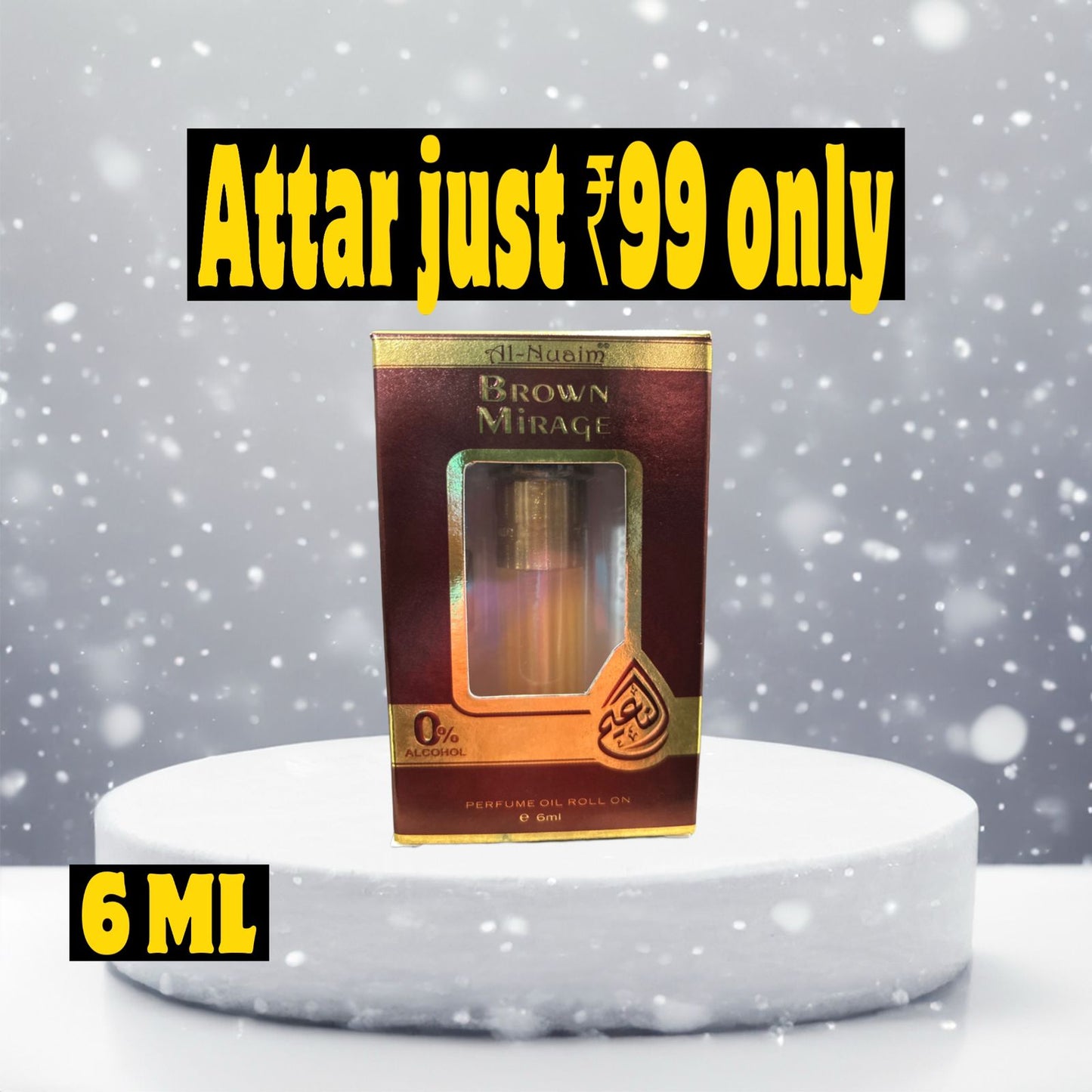 6Ml Branded Non alcoholic attars Combo Pack of 4