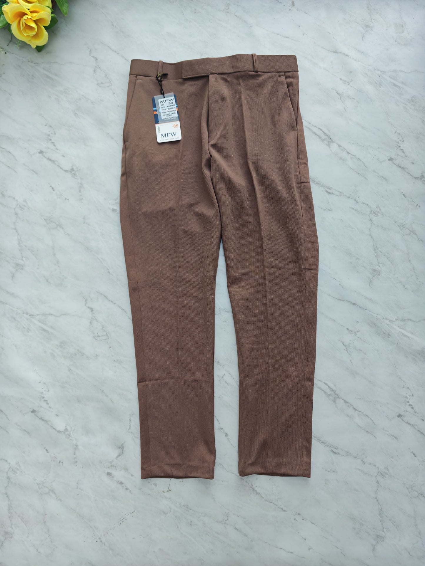 3 in 1 combo Mfw brand Penut fabric polofit pants buy 3 pcs combo @999[Black + Rust brown+White]