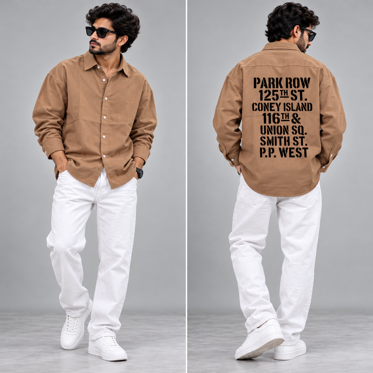 2 in 1 combo MFW Back printed shirts + mom fit jeans pant buy @600 rs only
