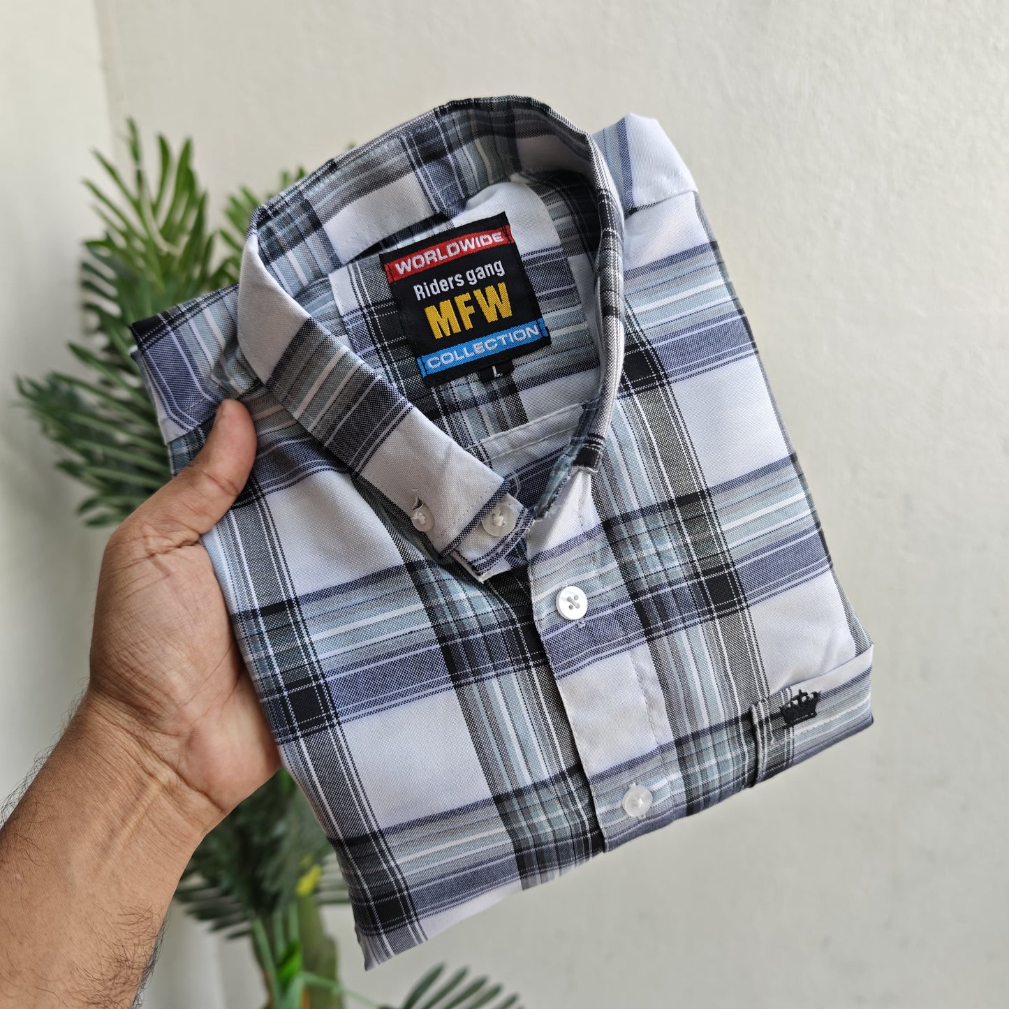 Mfw Oxford checked Shirts single pcs @299 and Buy 4 pcs combo @999